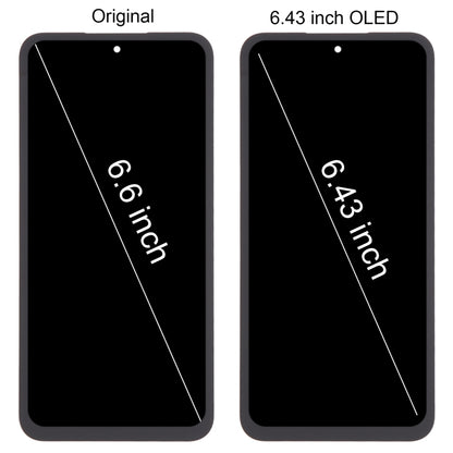 For Samsung Galaxy A55 SM-A556B 6.43 inch OLED LCD Screen Digitizer Full Assembly with Frame
