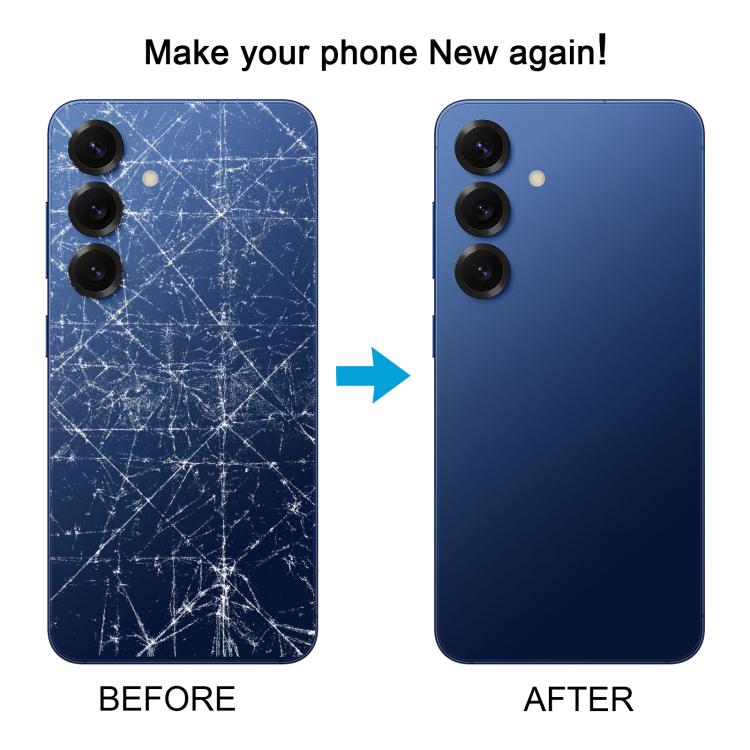 Samsung Galaxy S25 Back Cover Replacement | OEM Battery Glass Housing Repair Part with Camera Lens Frame