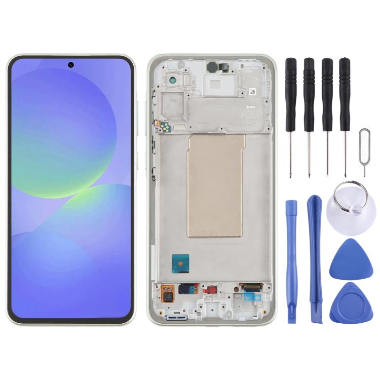 For Samsung Galaxy A36 SM-A366B LCD Screen Digitizer Full Assembly with Frame