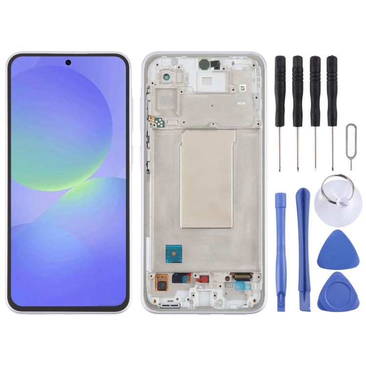 For Samsung Galaxy A36 SM-A366B LCD Screen Digitizer Full Assembly with Frame