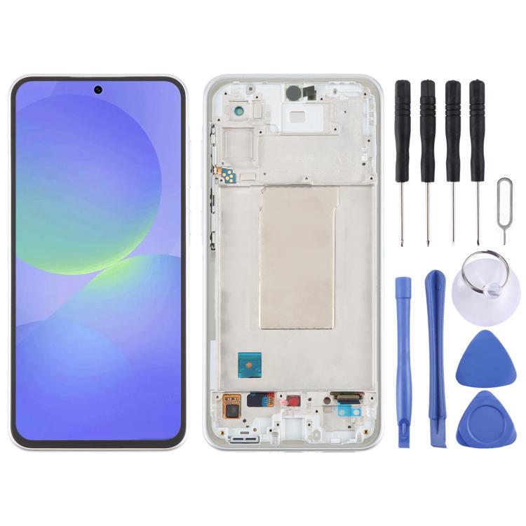 For Samsung Galaxy A36 SM-A366B LCD Screen Digitizer Full Assembly with Frame