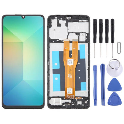 For Samsung Galaxy A06 SM-A065F LCD Screen Digitizer Full Assembly with Frame