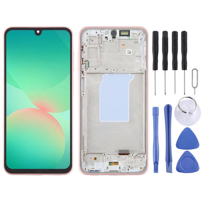 For Samsung Galaxy A26 SM-A266B 6.66 inch OLED LCD Screen Digitizer Full Assembly with Frame