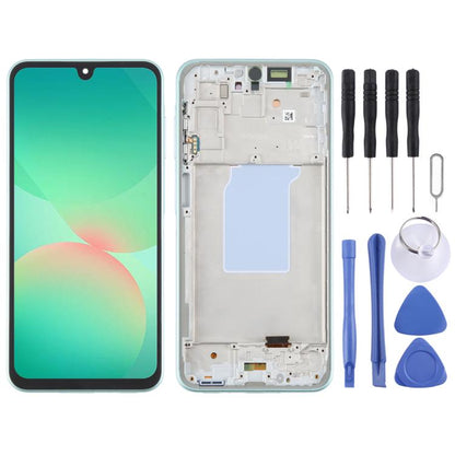 For Samsung Galaxy A26 SM-A266B 6.66 inch OLED LCD Screen Digitizer Full Assembly with Frame