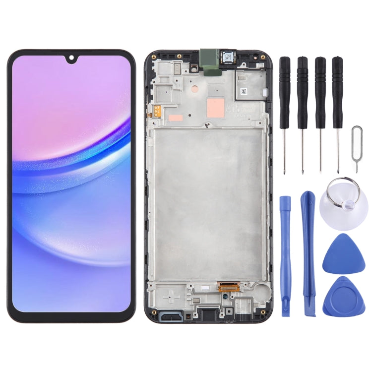 For Samsung Galaxy A15 4G SM-A155F LCD Screen Digitizer Full Assembly with Frame