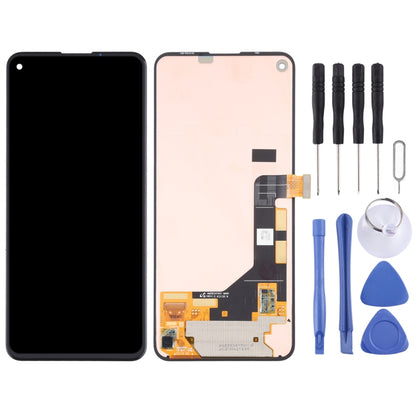 Super AMOLED LCD Screen and Digitizer Full Assembly for Google Pixel 5a 5G, For Google Pixel 5a 5G