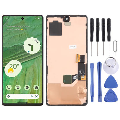 For Google Pixel 7 GVU6C GQML3 AMOLED LCD Screen Digitizer Full Assembly with Frame, For Google Pixel 7(AMOLED)