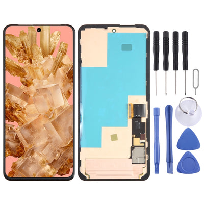 Google Pixel 8 LCD screen replacement with frame, G9BQD