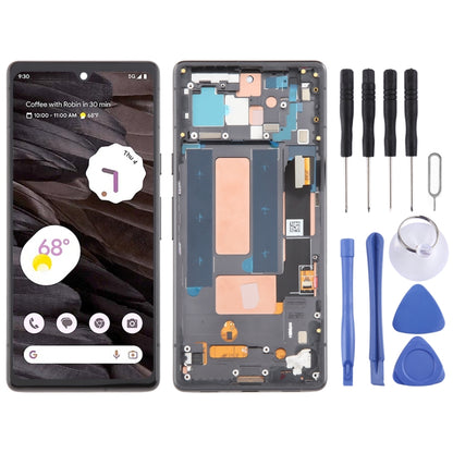For Google Pixel 7A G82U8 OLED LCD Screen Digitizer Full Assembly with Frame