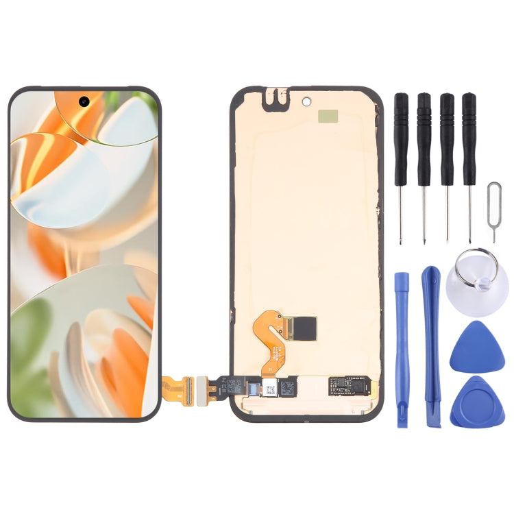 For Google Pixel 9 Pro GR83Y GEC77 OLED Material LCD Screen Digitizer Full Assembly with Frame