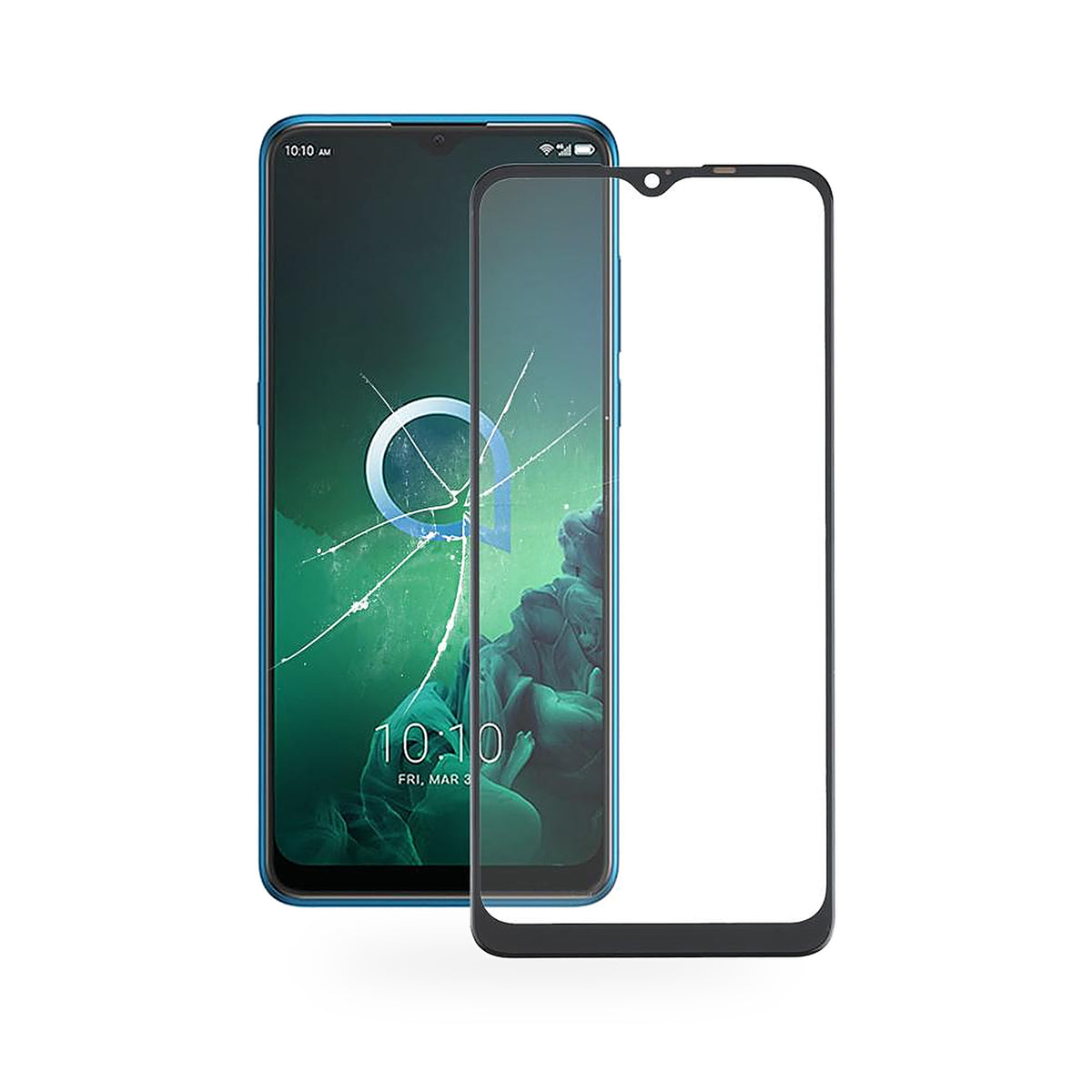 Alcatel 3X 2020 5061 LCD Screen and Touch Digitiser Assembly Replacement - new OEM standard screen on white background