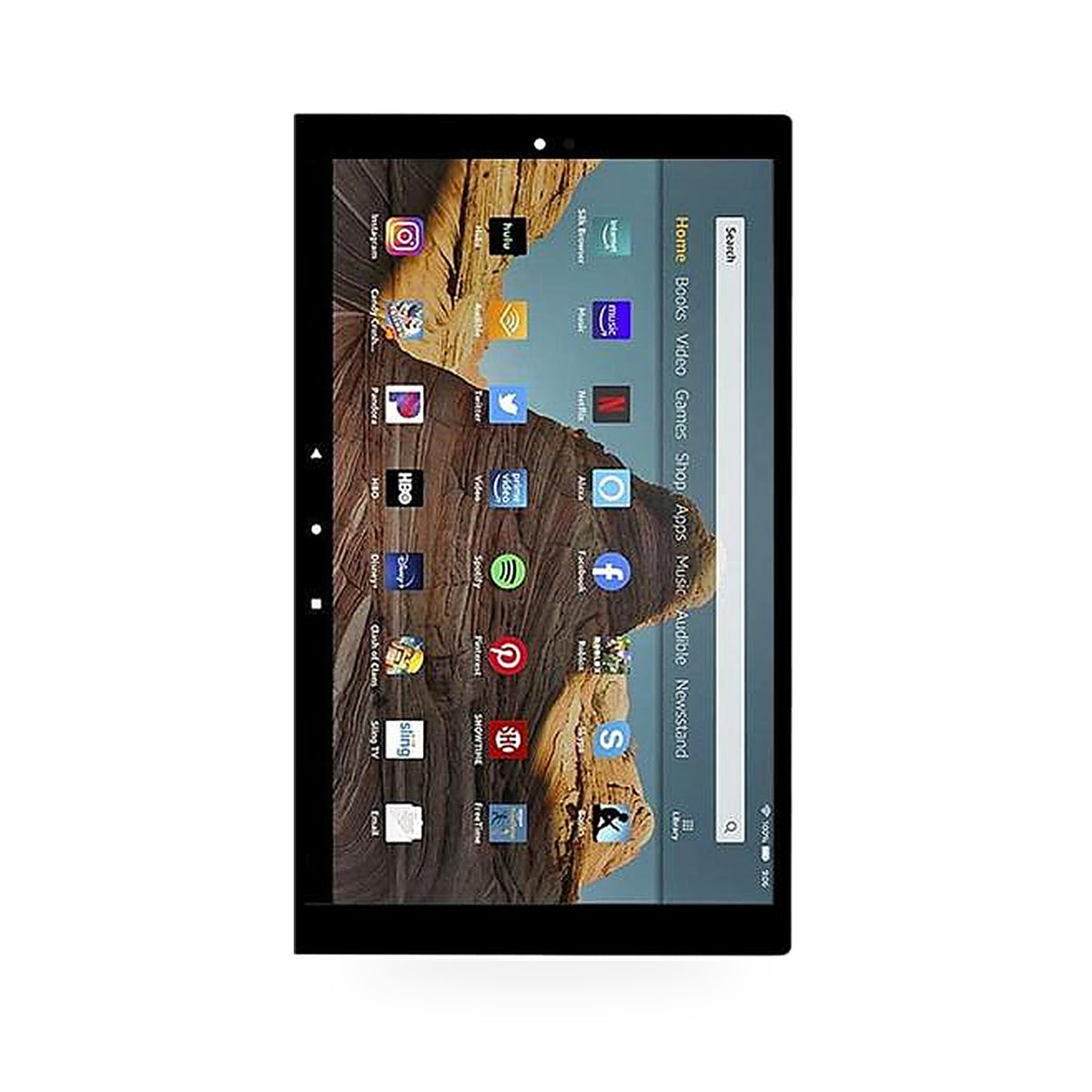 Amazon Fire 10 2023 13th Gen LCD Screen and Touch Digitiser Assembly Replacement - new OEM standard screen on white backgroun