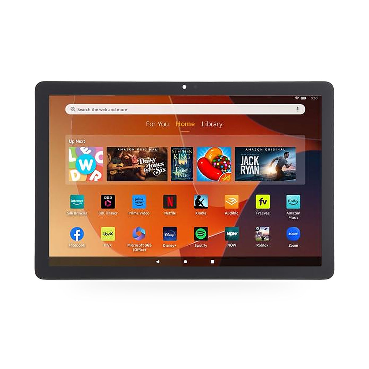 Amazon Kindle Fire 10 2023 TG425K LCD Screen and Touch Digitiser Assembly Replacement - new OEM standard screen on white back