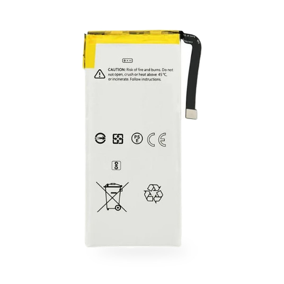 Google Pixel 5 Battery Replacement 4080 mAh - new OEM standard battery on white background