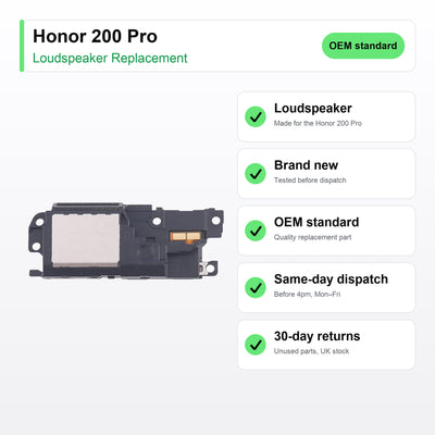 Honor 200 Pro loudspeaker key facts: brand new, tested, same-day UK dispatch