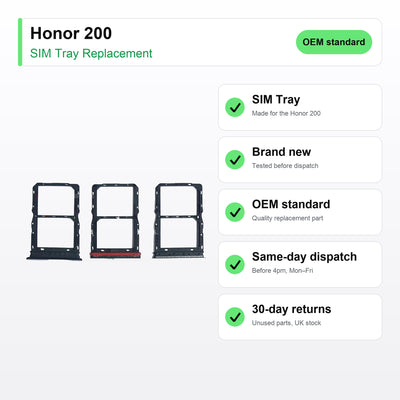 Honor 200 SIM tray key facts: brand new, tested, same-day UK dispatch