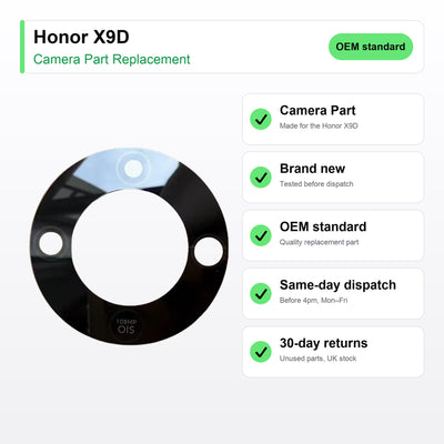 Honor X9D camera lens key facts: brand new, tested, same-day UK dispatch