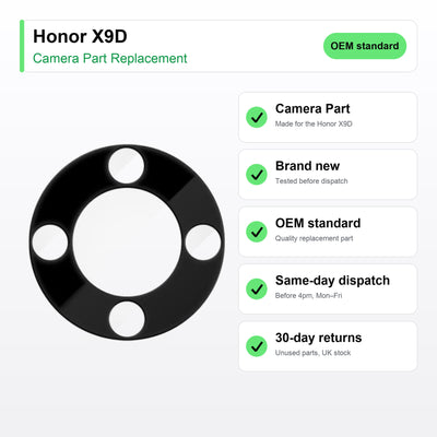 Honor X9D camera lens key facts: brand new, tested, same-day UK dispatch