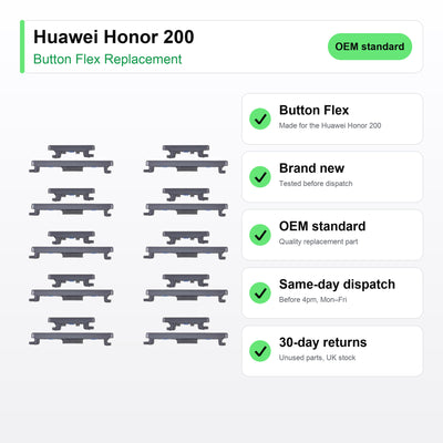 Huawei Honor 200 button flex key facts: brand new, tested, same-day UK dispatch
