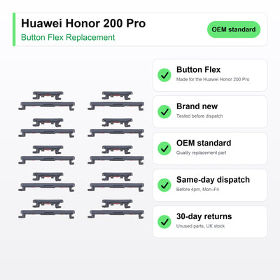Huawei Honor 200 Pro button flex key facts: brand new, tested, same-day UK dispatch