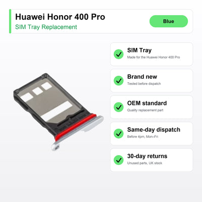 Huawei Honor 400 Pro SIM tray key facts: brand new, tested, same-day UK dispatch