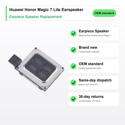 Huawei Honor Magic 7 Lite Earspeaker earpiece speaker key facts: brand new, tested, same-day UK dispatch