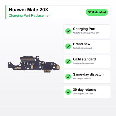 Huawei Mate 20X charging port key facts: brand new, tested, same-day UK dispatch