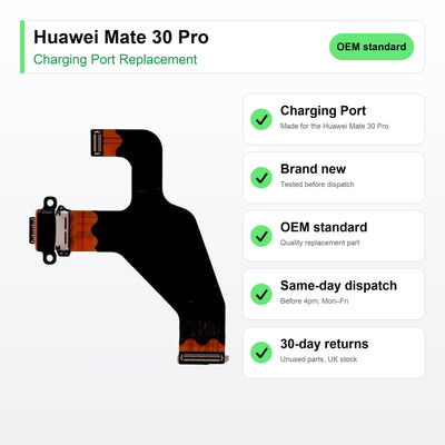 Huawei Mate 30 Pro charging port key facts: brand new, tested, same-day UK dispatch