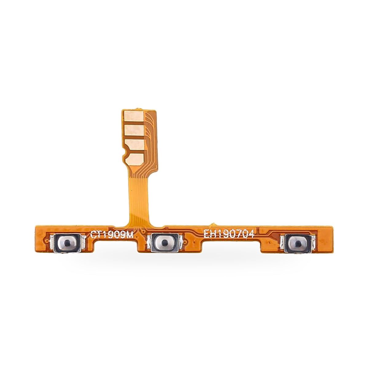 Huawei P20 Lite Power and Volume Button Flex Cable Replacement - new OEM standard button flex on white background