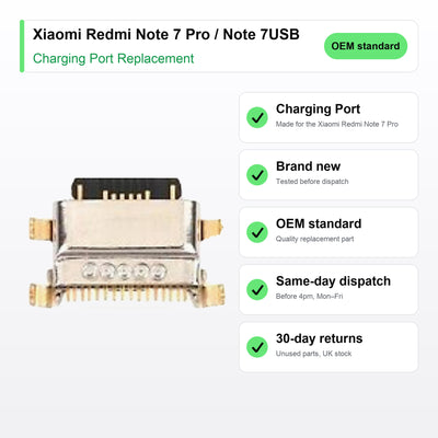 Xiaomi Redmi Note 7 Pro / Note 7USB Charging Port Replacement key facts
