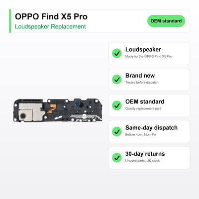 OPPO Find X5 Pro Loudspeaker Ringer Buzzer Replacement key facts