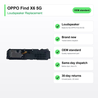 OPPO Find X6 5G Loudspeaker Ringer Buzzer Replacement key facts