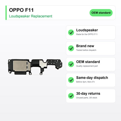 OPPO F11 Loudspeaker Ringer Buzzer Replacement key facts