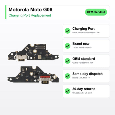 Motorola Moto G06 Charging Port Flex Replacement key facts