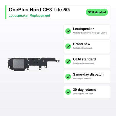 OnePlus Nord CE3 Lite 5G Loudspeaker Ringer Buzzer Replacement key facts