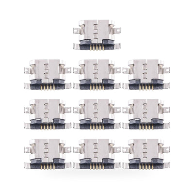 Infinix Hot 10 Charging Port Flex Replacement - new OEM standard charging port on white background