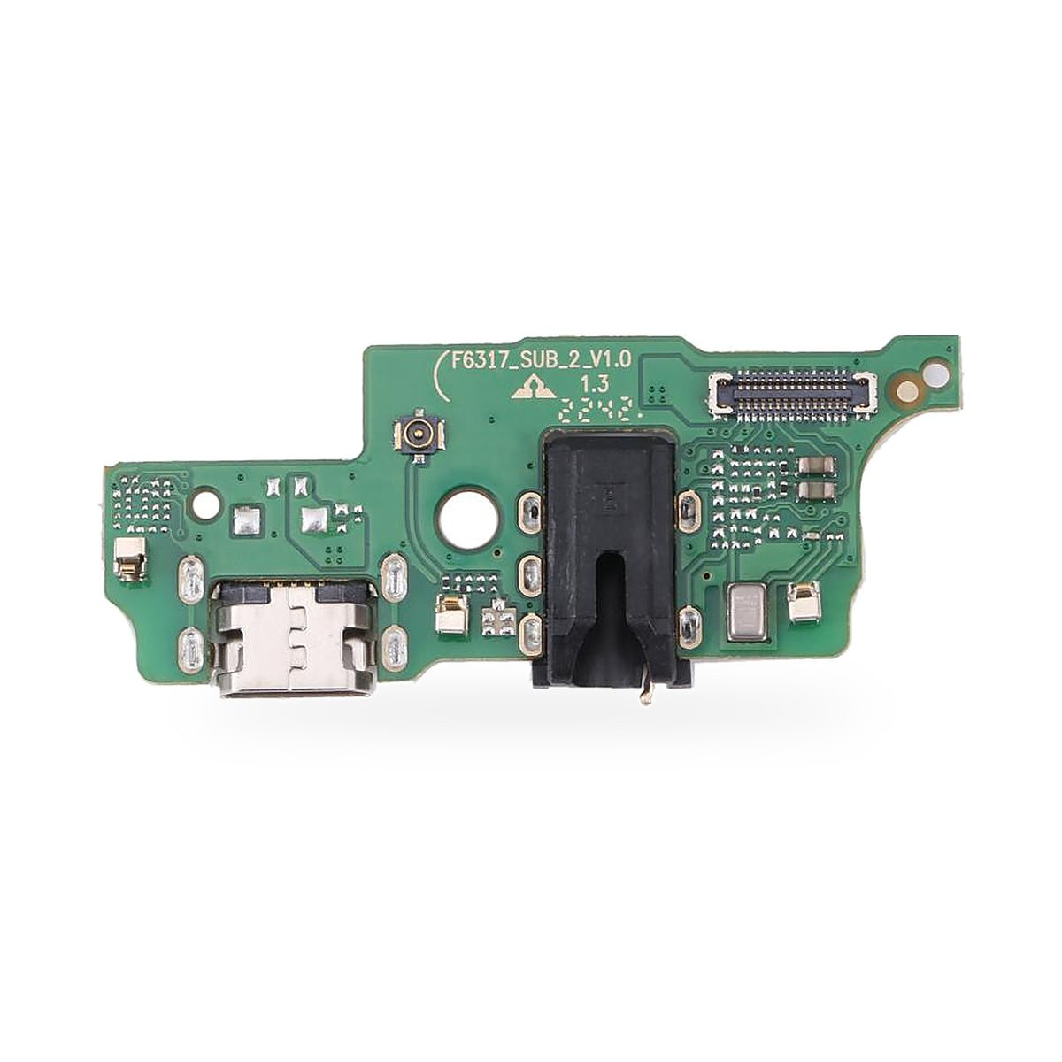 Infinix Hot 10i X658B Charging Port Flex Replacement - new OEM standard charging port on white background