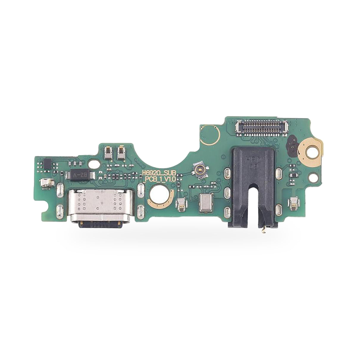 Infinix Hot 20 Charging Port Flex Replacement - new OEM standard charging port on white background