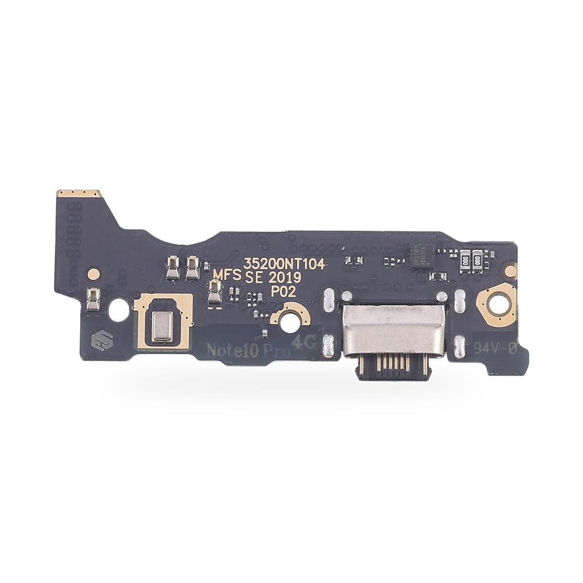 Infinix Note 10 Pro X695 Charging Port Flex Replacement - new OEM standard charging port on white background