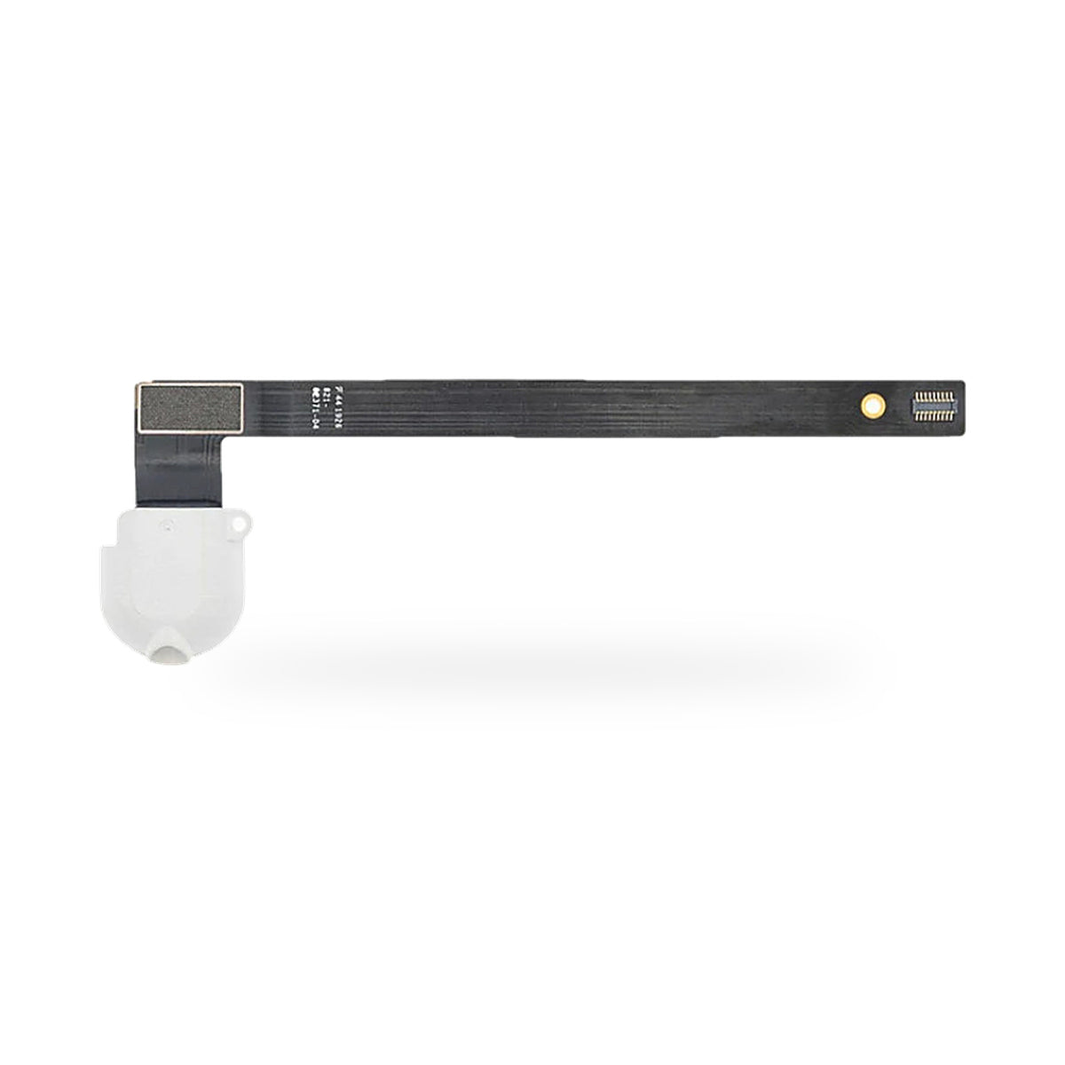 iPad 9th Gen 10.2" Headphone Jack Flex White Replacement - new OEM standard flex cable on white background