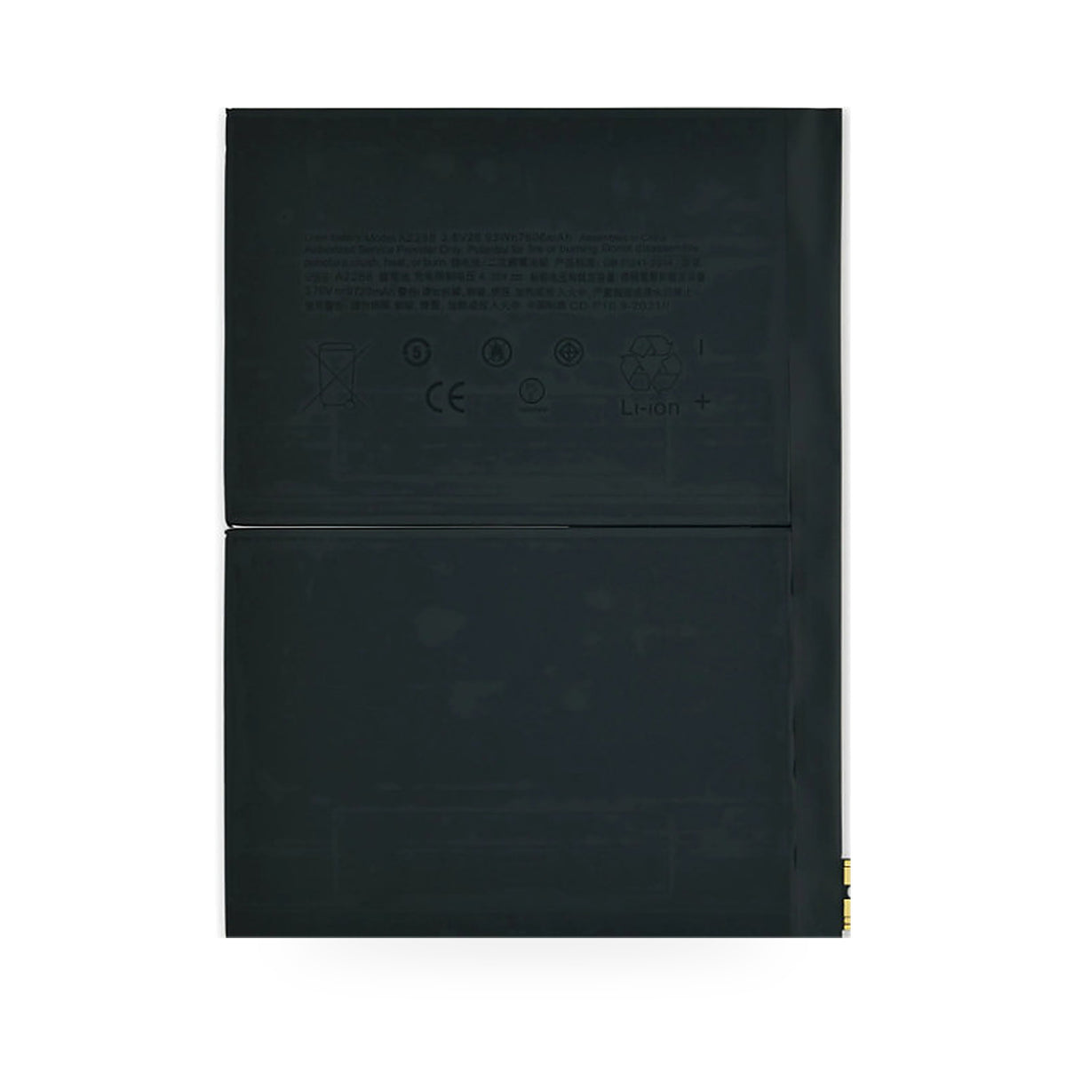 iPad Air 4 Battery Replacement 7606 mAh - new OEM standard battery on white background