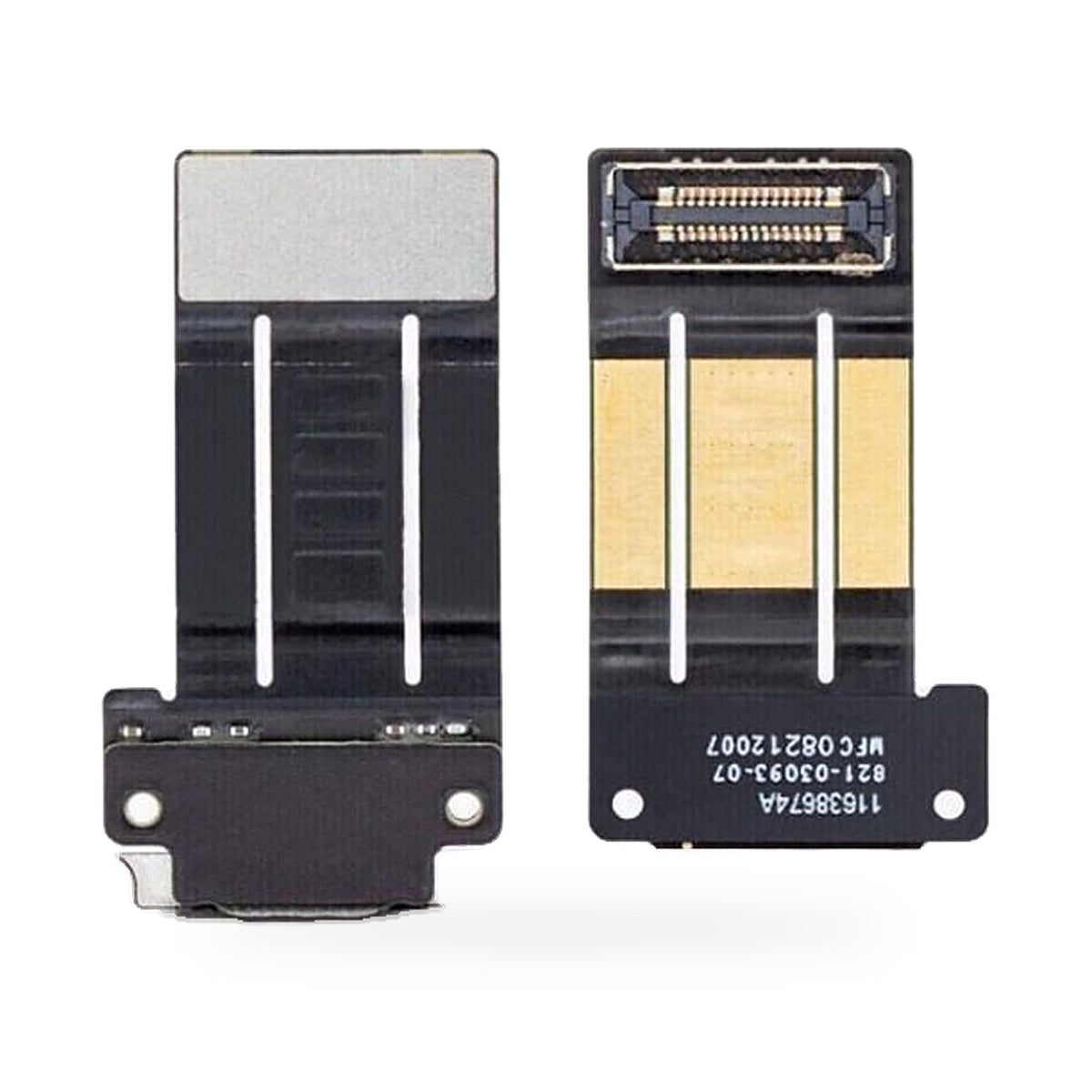 iPad Pro 11 3rd / Pro 12.9 5th Charging Port Flex Replacement - new OEM standard charging port on white background