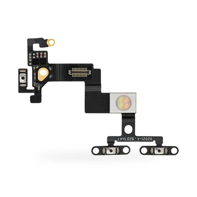 iPad Pro 12.9 3rd Gen / Flash Light Power and Volume Button Flex Cable Replacement - new OEM standard button flex on white ba