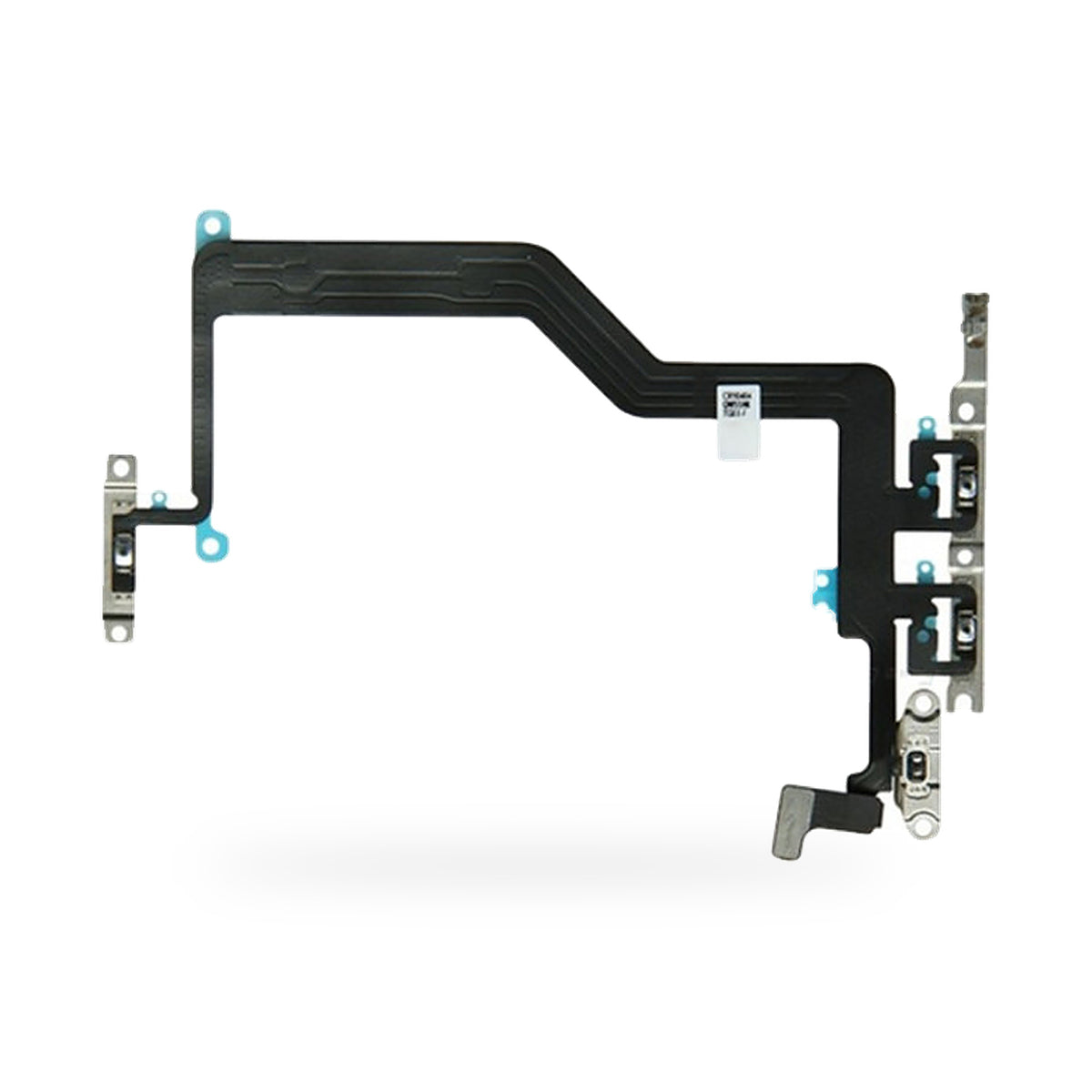 iPhone 12 Pro Max Mute Switch Metal Brackets Power and Volume Button Flex Cable Replacement - new OEM standard button flex on