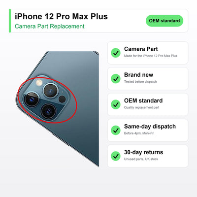 iPhone 12 Pro Max Plus camera lens key facts: brand new, tested, same-day UK dispatch