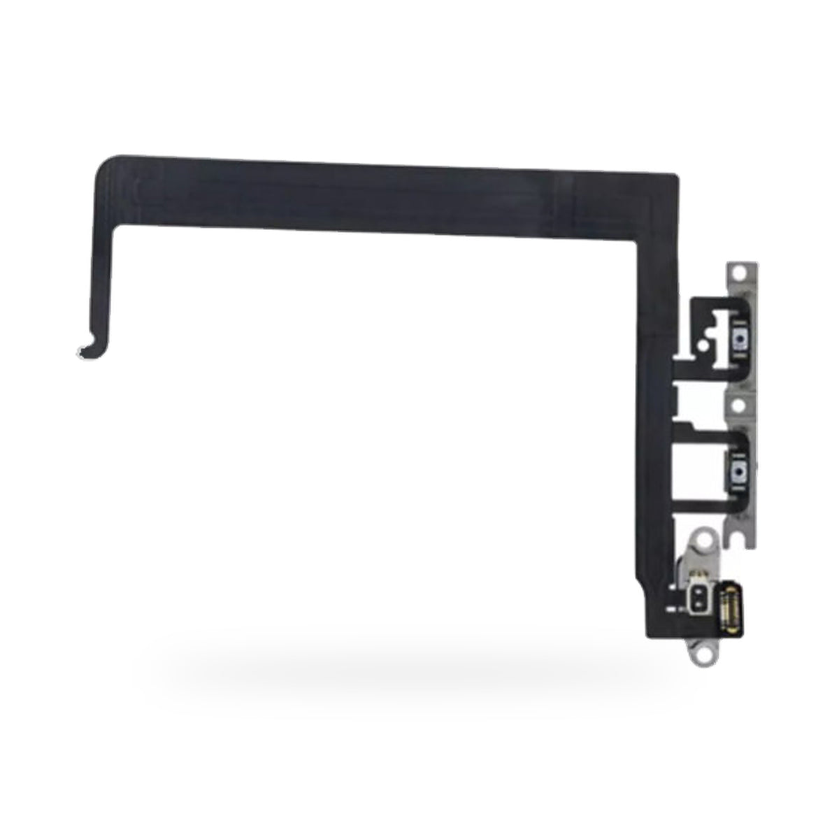iPhone 13 / Mute Switch Power and Volume Button Flex Cable Replacement - new OEM standard button flex on white background