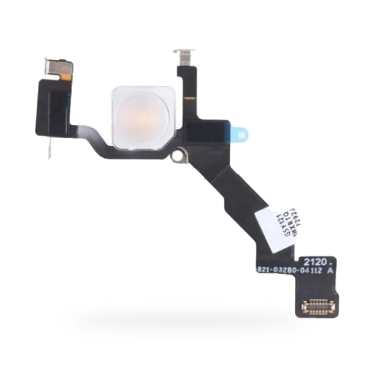 iPhone 13 Pro Max Flash Light Flex Cable Replacement - new OEM standard flex cable on white background