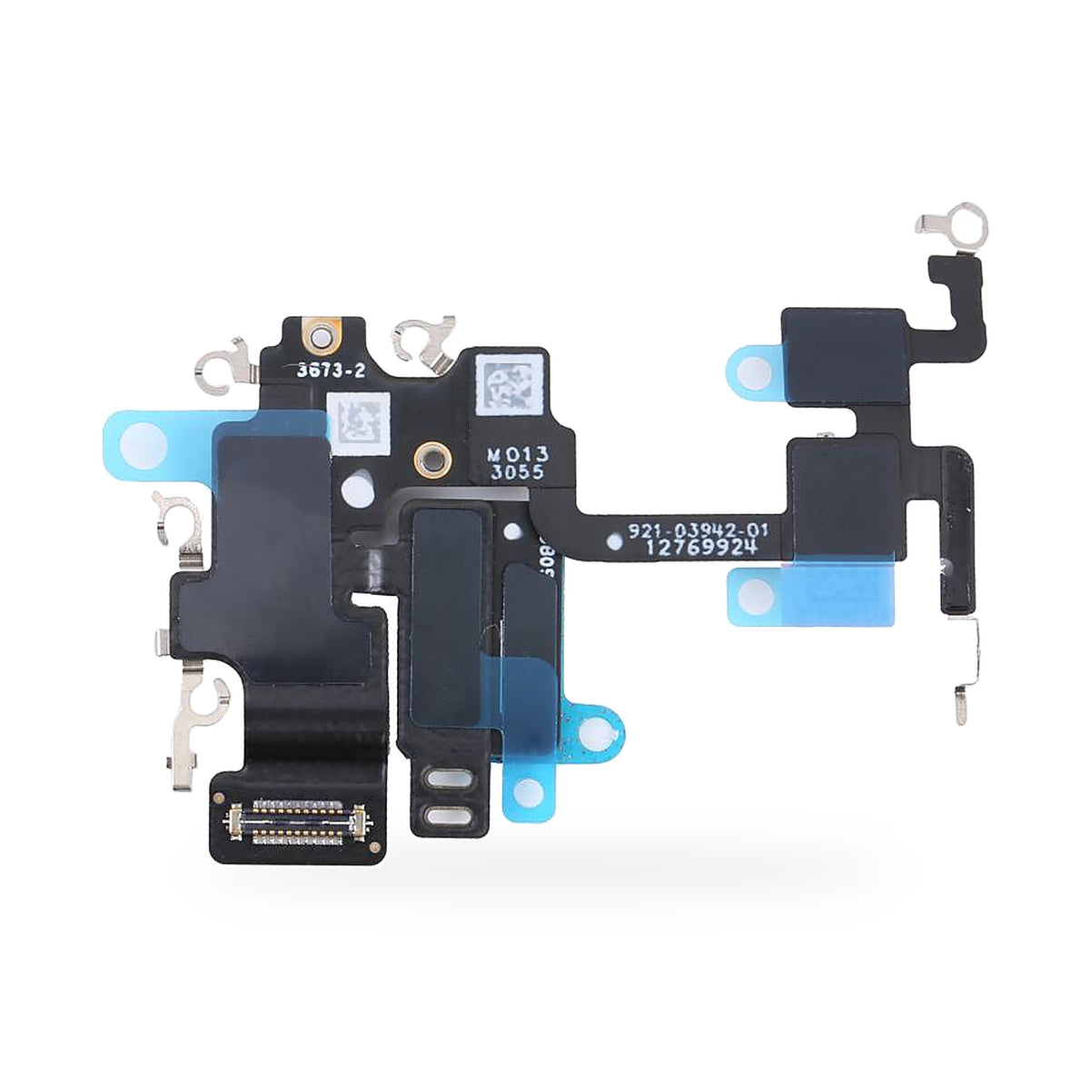 iPhone 14 WiFi Bluetooth Antenna Flex Cable Replacement - new OEM standard antenna flex on white background
