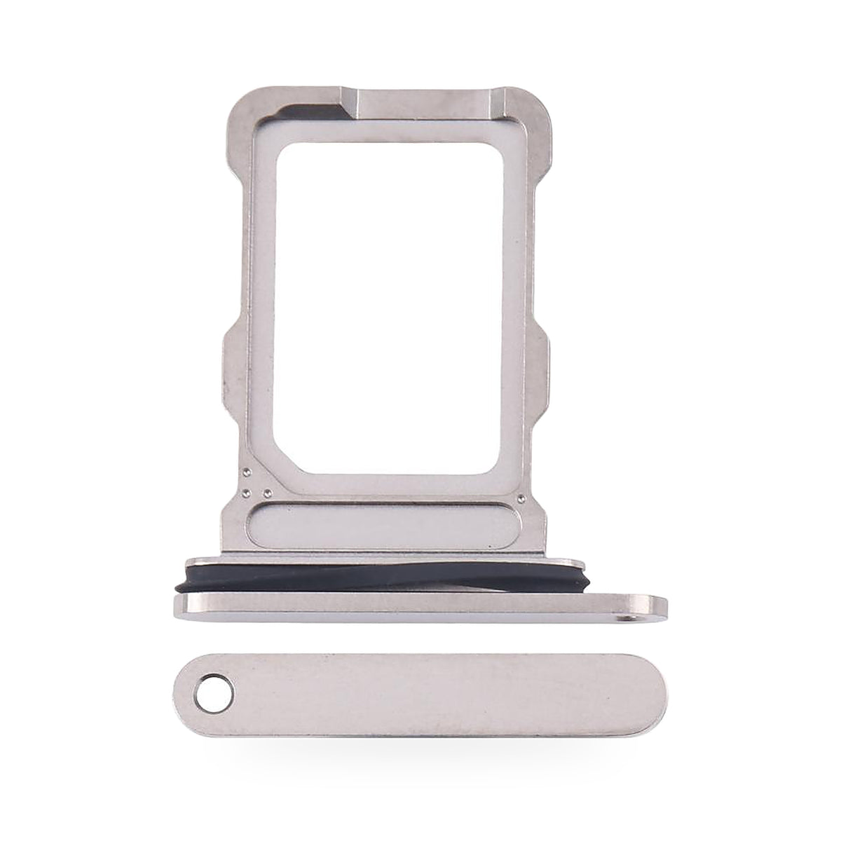 iPhone 16 Pro Max Single SIM Card Tray Holder Replacement - new OEM standard SIM tray on white background