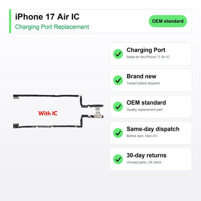 iPhone 17 Air IC charging port key facts: brand new, tested, same-day UK dispatch
